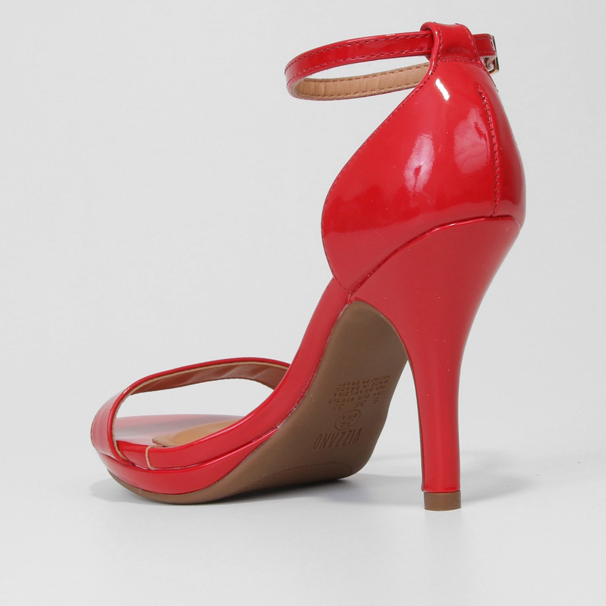 salto alto vermelho vizzano