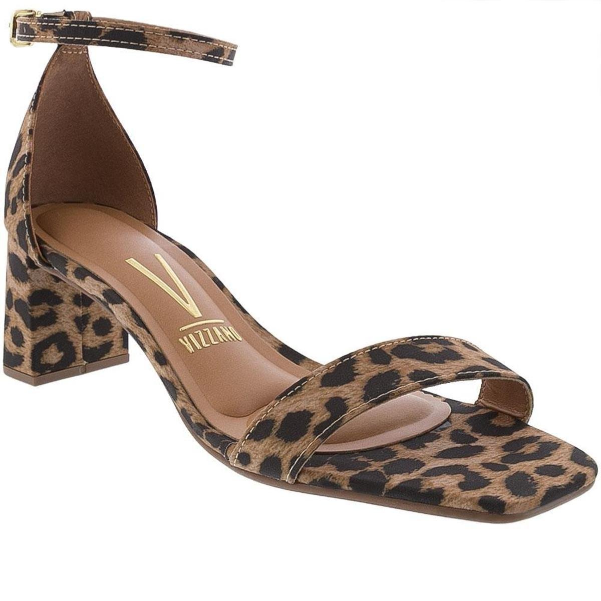 Sandália Vizzano Salto Bloco Tira Única Feminina - Incolor Menor preço em Sandália Vizzano Salto Bloco Tira Única Feminina - Incolor