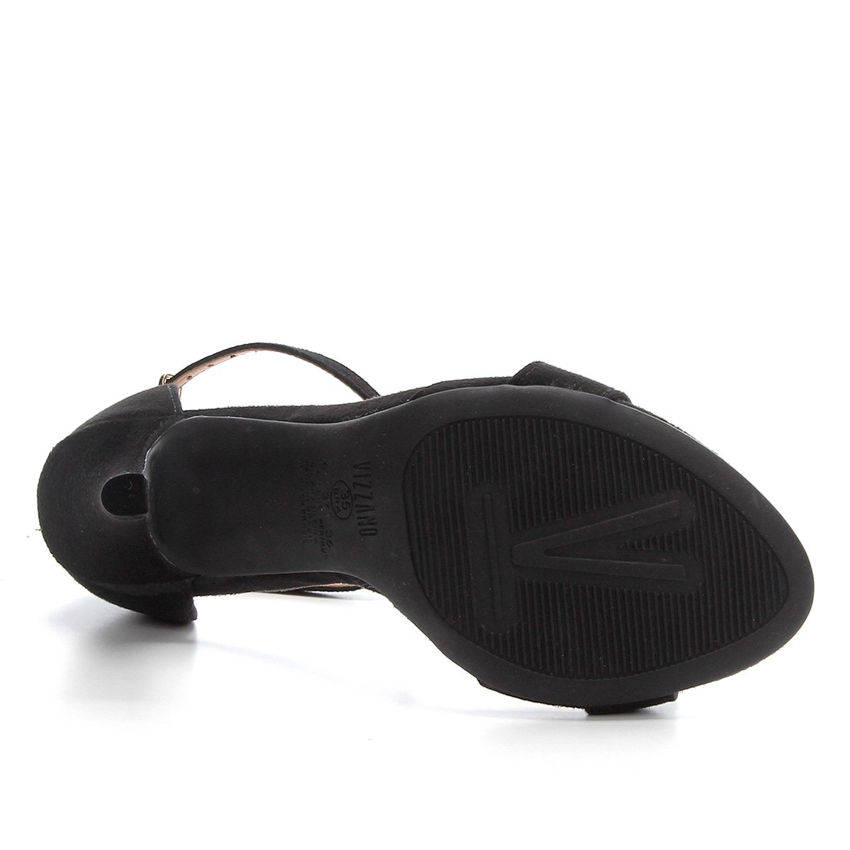 Sandália Vizzano Salto Fino Básica Feminina - Preto | Zattini