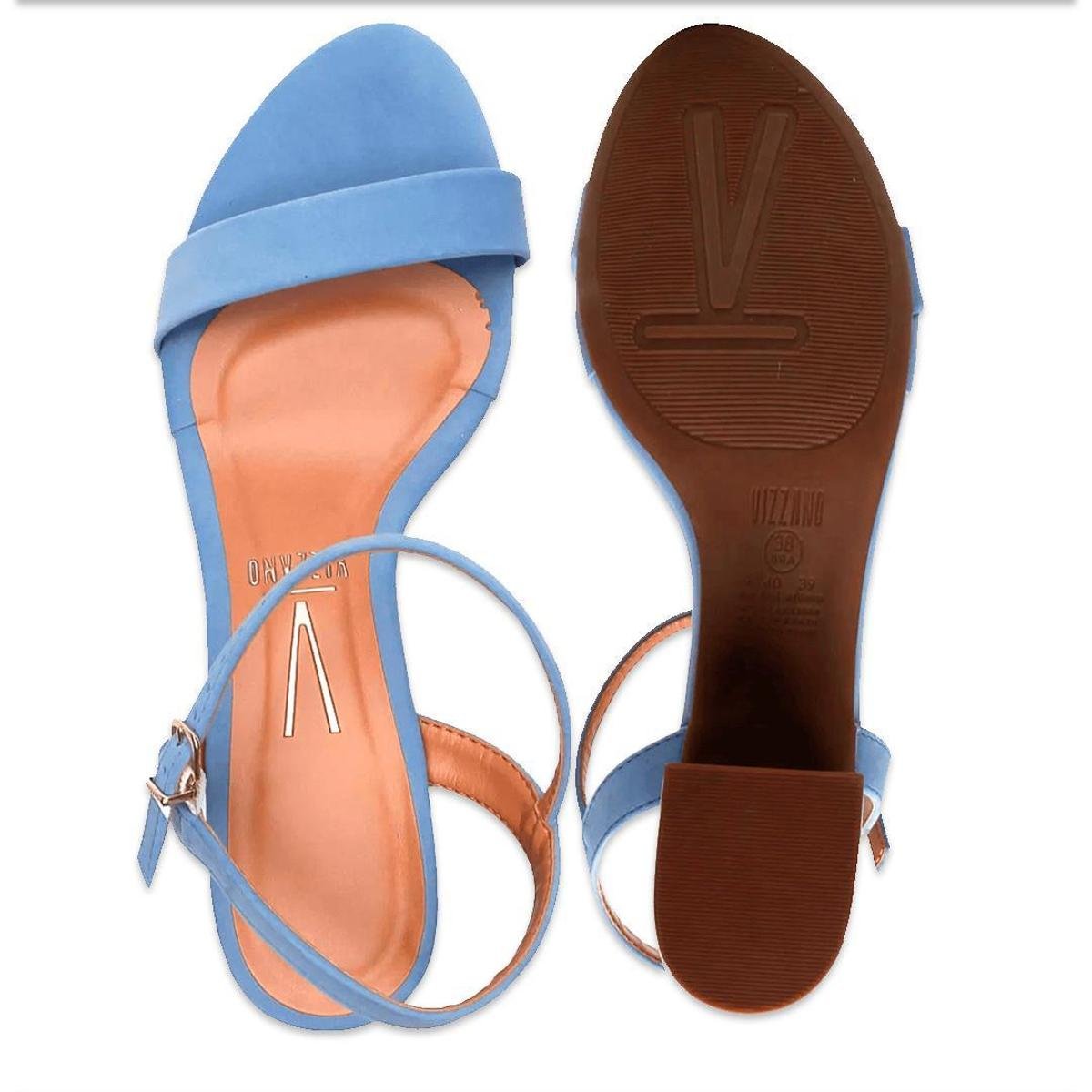 Sandália Vizzano Salto Grosso Feminina Com Fivela Conforto Menor preço em Sandália Vizzano Salto Grosso Feminina Com Fivela Conforto