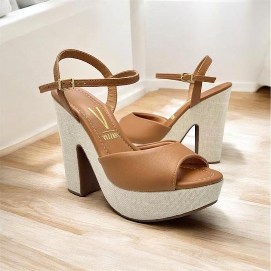 Meia Pata Salto Grosso Zattini Sandália Vizzano Salto Fino