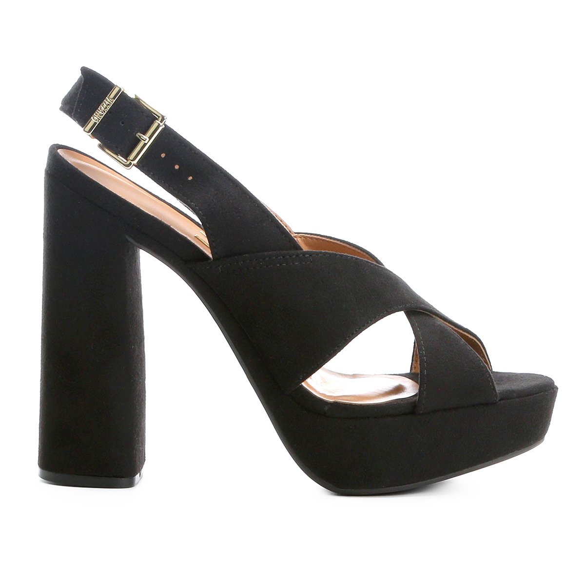 sandalia vizzano camurça salto grosso