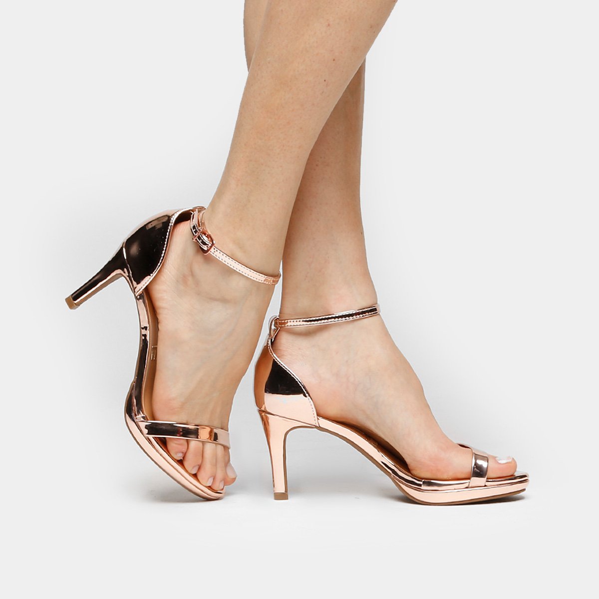 Sandalia Vizzano Salto Grosso Pelica - Pink/Laranja 6428112