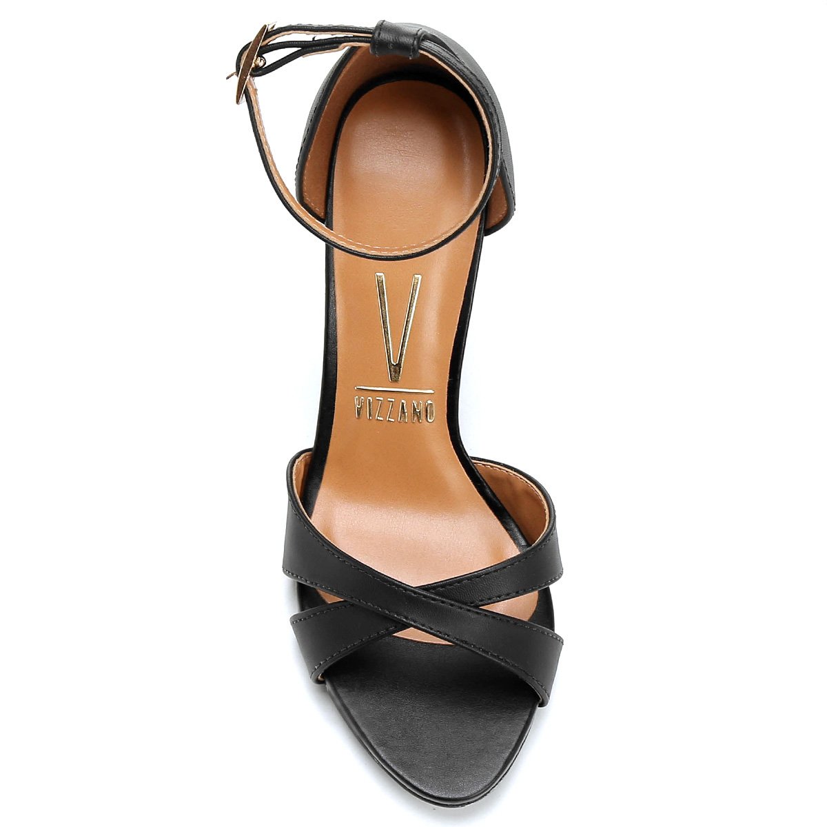 tênis vizzano tiras cruzadas preto