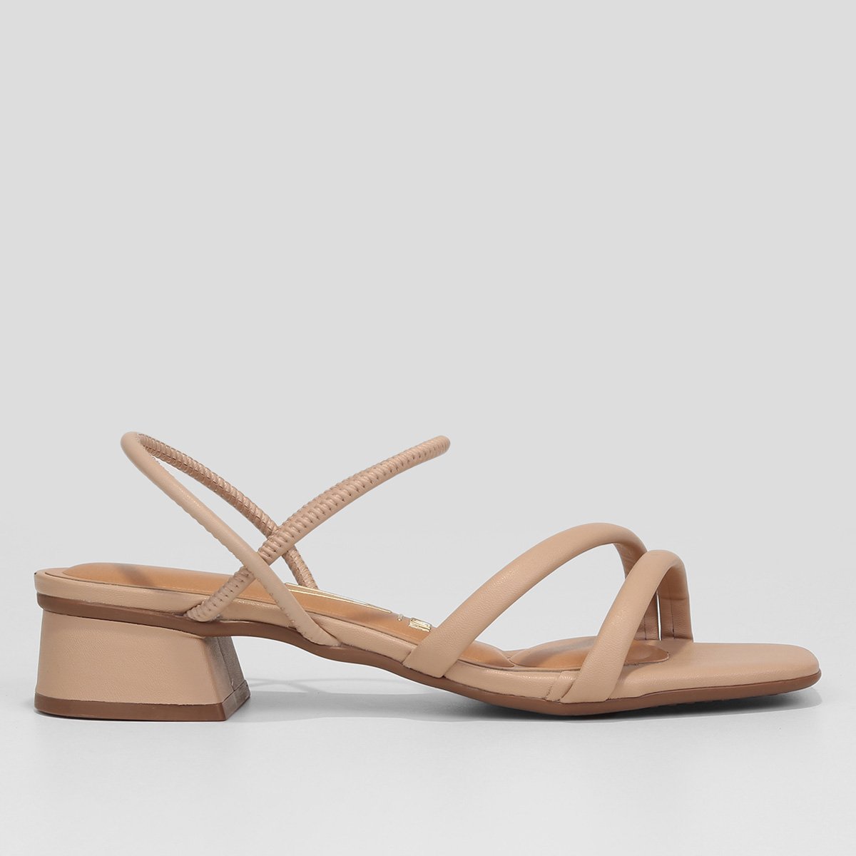 Sandália Vizzano Tiras Salto Bloco Baixo Feminina Zattini