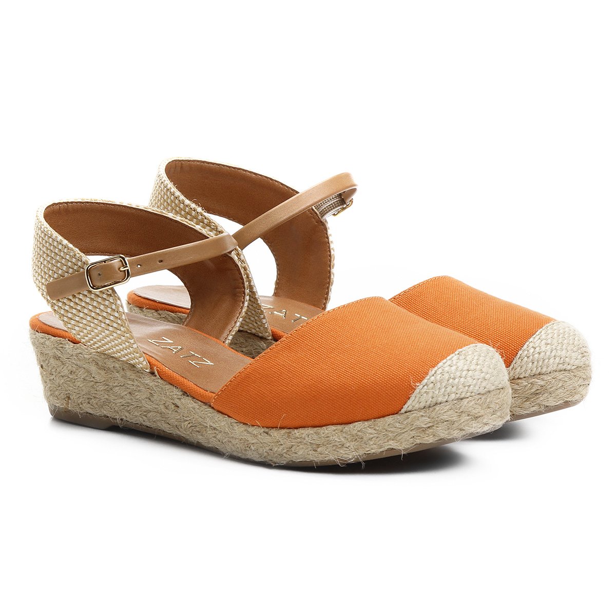 sandalia anabela espadrille baixa