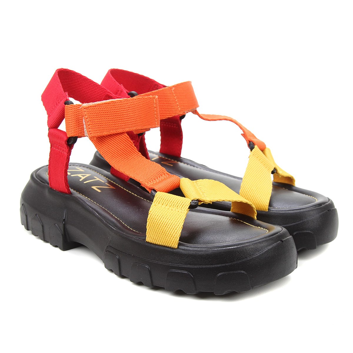 Sandália Zatz Flatform Feminina - Amarelo Menor preço em Sandália Zatz Flatform Feminina - Amarelo