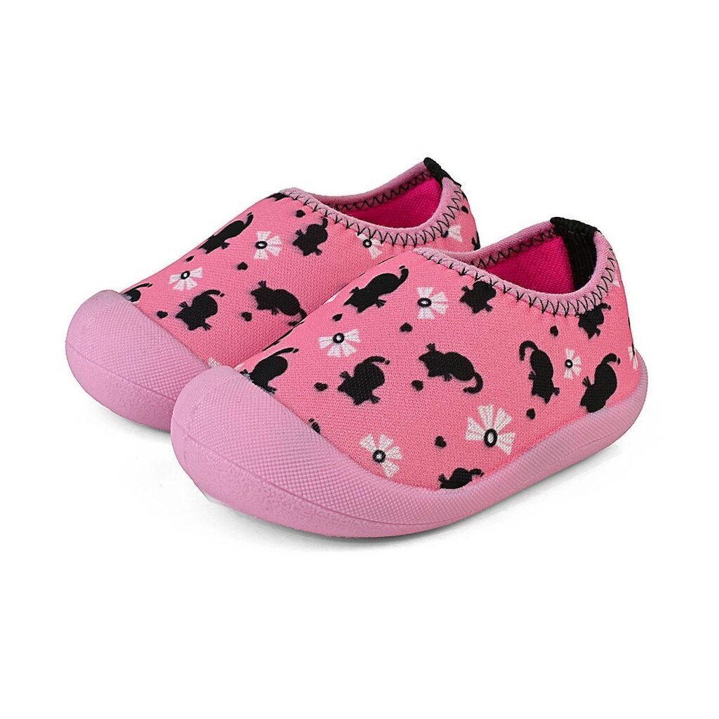 Sapameia Esportiva Moda Menina Bebê Infantil Antiderrapante Rosa/Gatinhos Mzkid