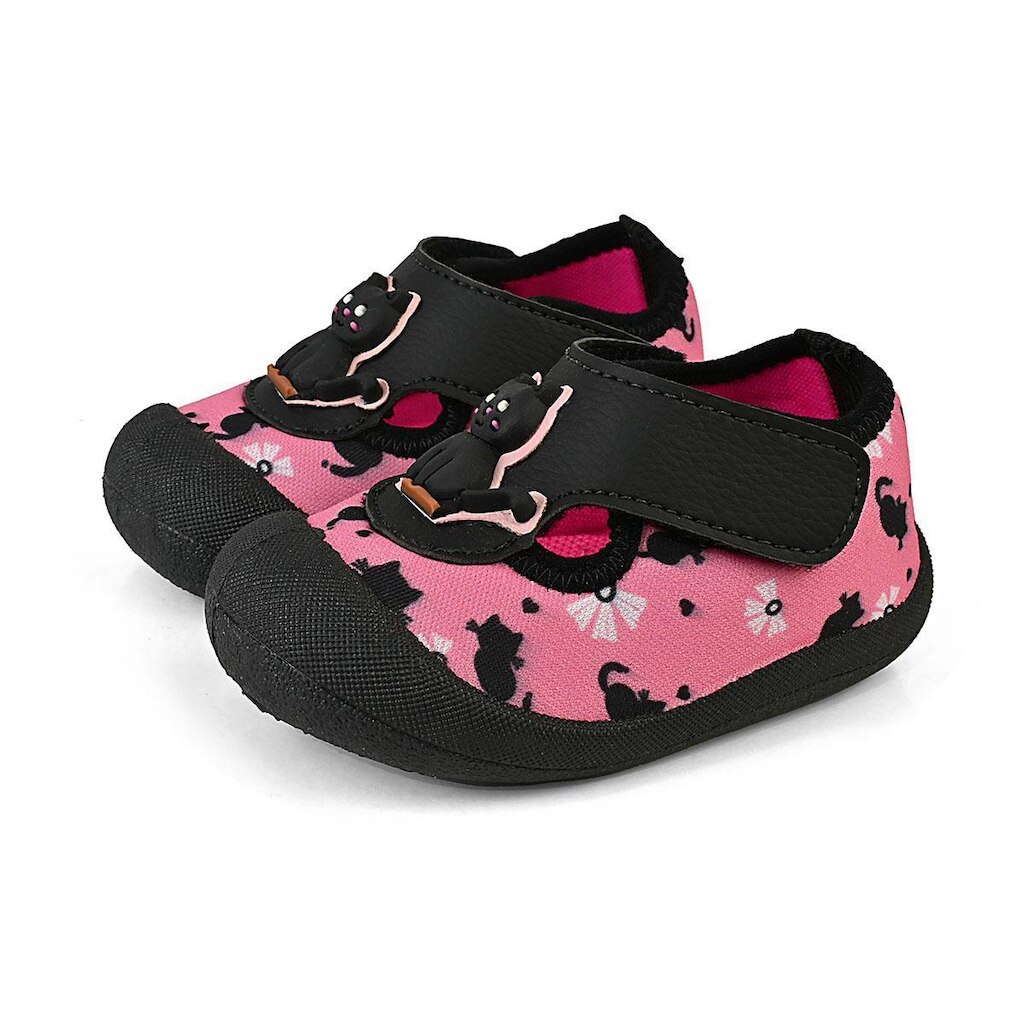 Sapameia Esportiva Moda Menina Bebê Infantil Rosa Gatinha Antiderrapante Mzkid