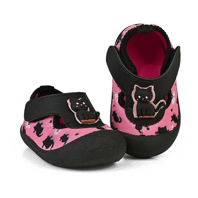 Sapameia Esportiva Moda Menina Bebê Infantil Rosa Gatinha Antiderrapante Mzkid