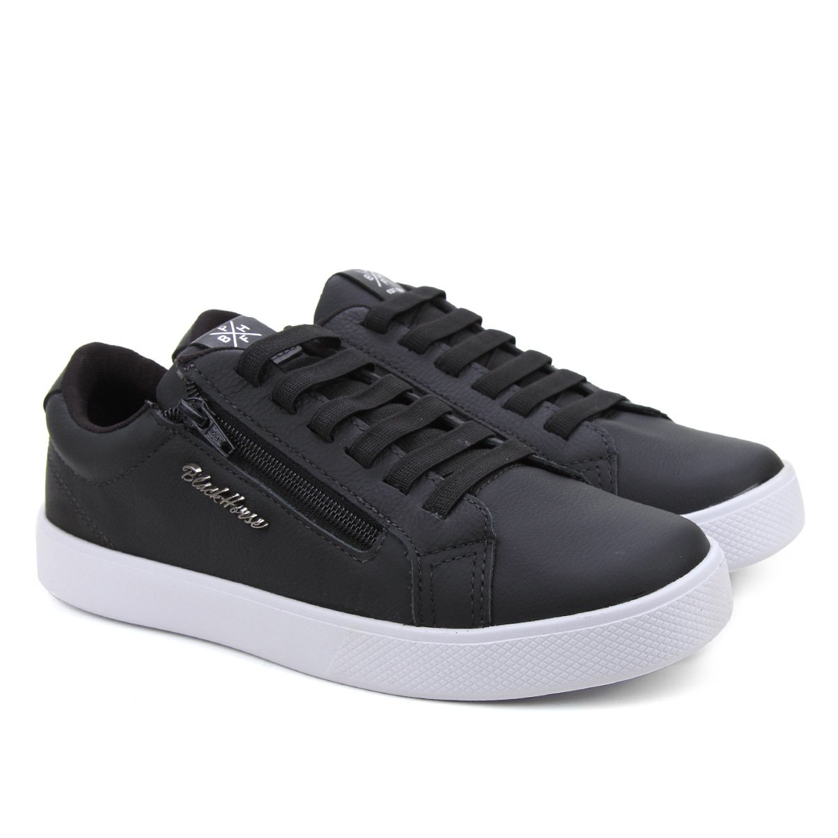Sapatênis Black Horse Casual Masculino - Preto Menor preço em Sapatênis Black Horse Casual Masculino - Preto
