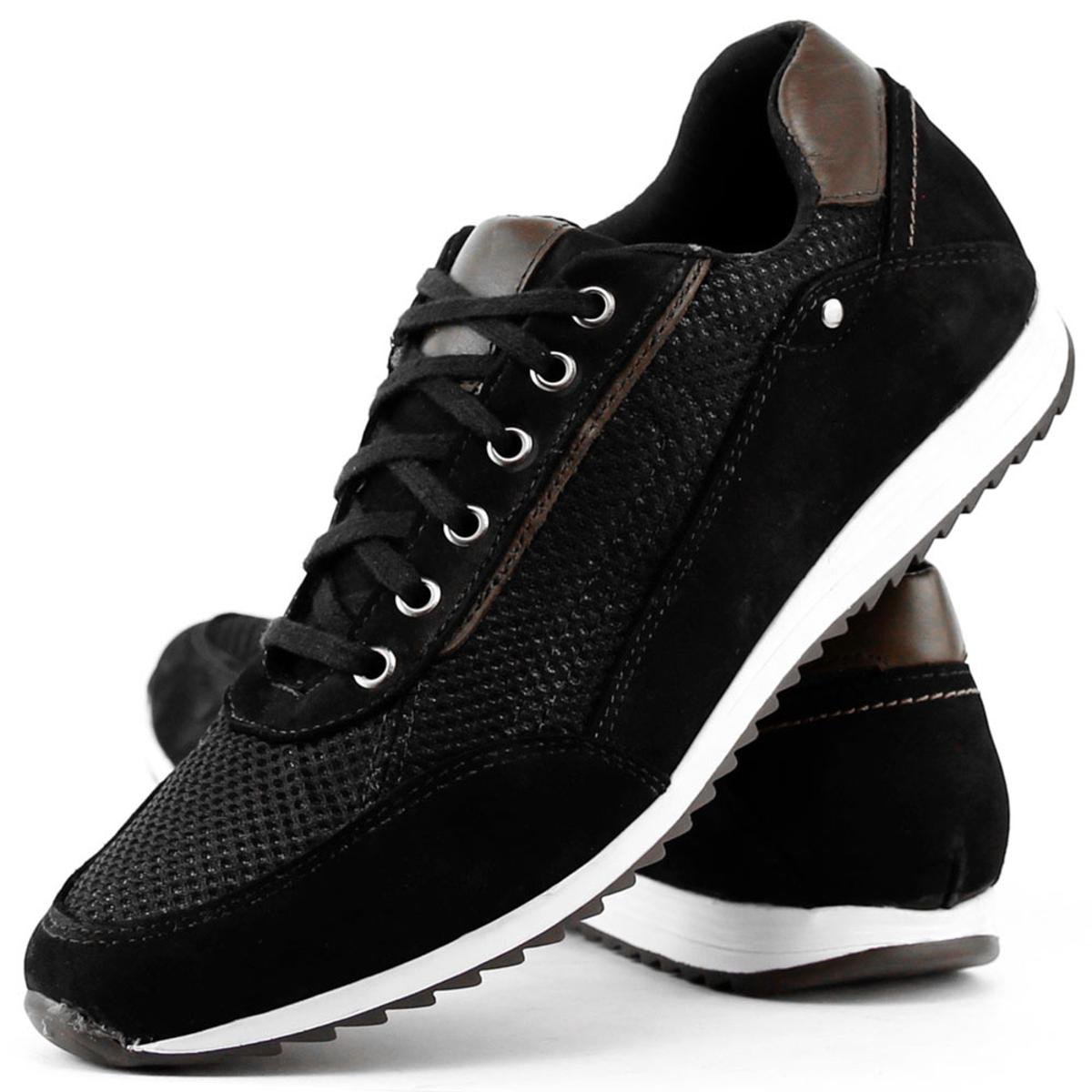 Sapatênis Casual Florense Masculino - Preto Menor preço em Sapatênis Casual Florense Masculino - Preto