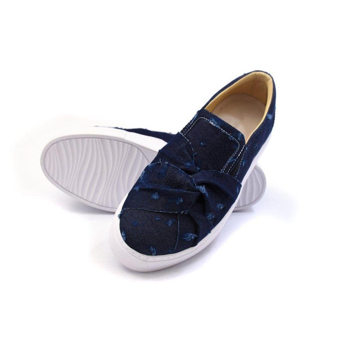 sapatenis jeans feminino