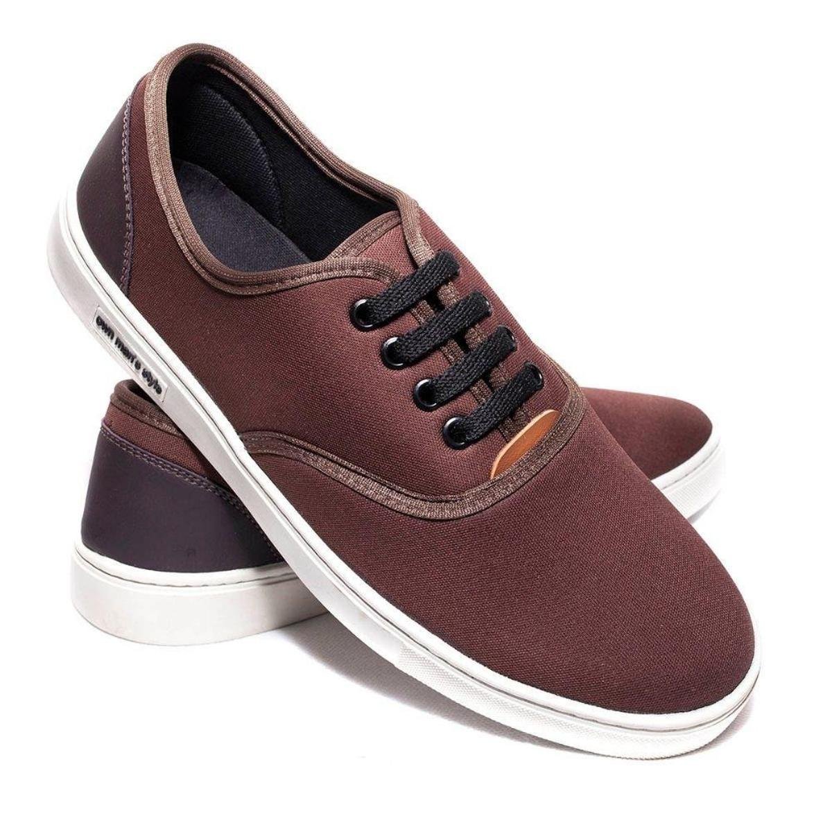 Sapatênis Casual Masculino A.Andrade Tênis Social Confortável Leve  Exclusivo - Marrom | Zattini