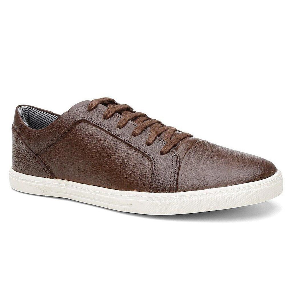Sapatenis Casual  Masculino Centuria Couro Caramelo