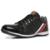 Sapatenis Casual Masculino Couro Com Cadarço Detalhe Listras Laterais Palmilha EVA Confortavel Macia - Preto