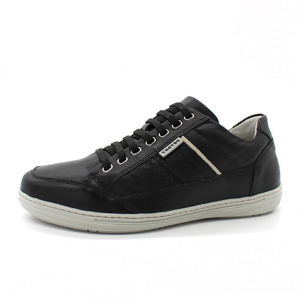 Sapatenis Casual Masculino em Couro Forrado Palmilha Gel Conforto Anatomica Macio Dia a Dia