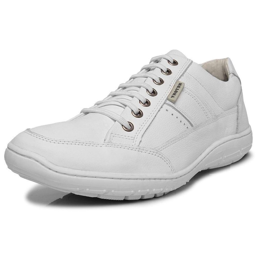 Sapatenis Casual Masculino em Couro Forrado Palmilha Gel Conforto Anatomica Macio Dia a Dia