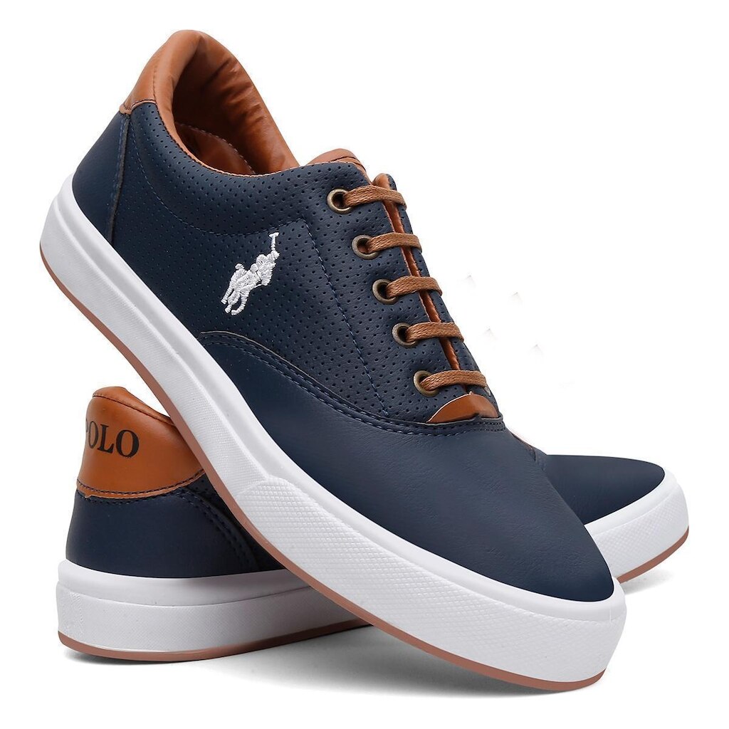 Sapatênis Casual Masculino Polo Joy Super Macio e Confortável