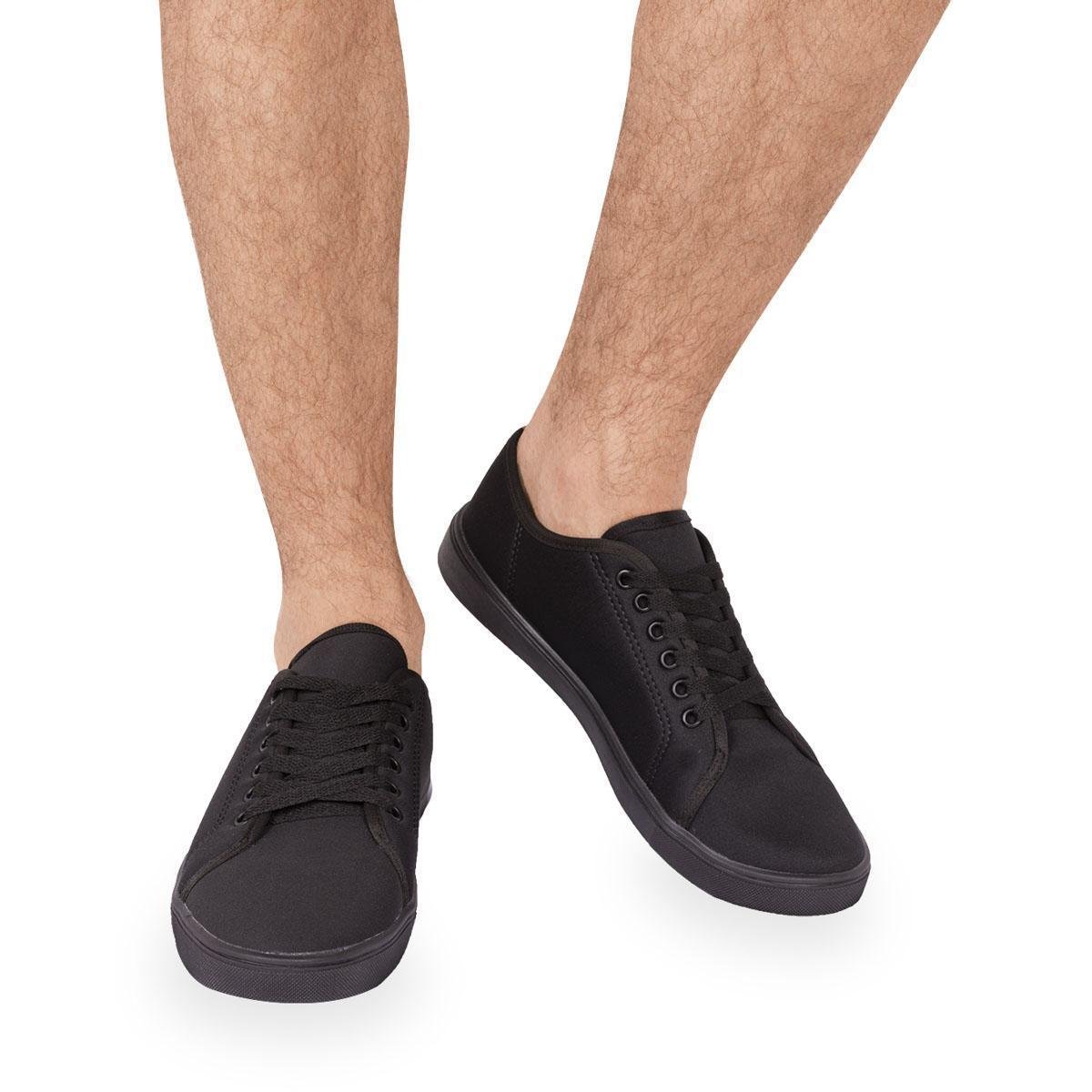 Sapatenis Masculino Casual Preto | GOWELL