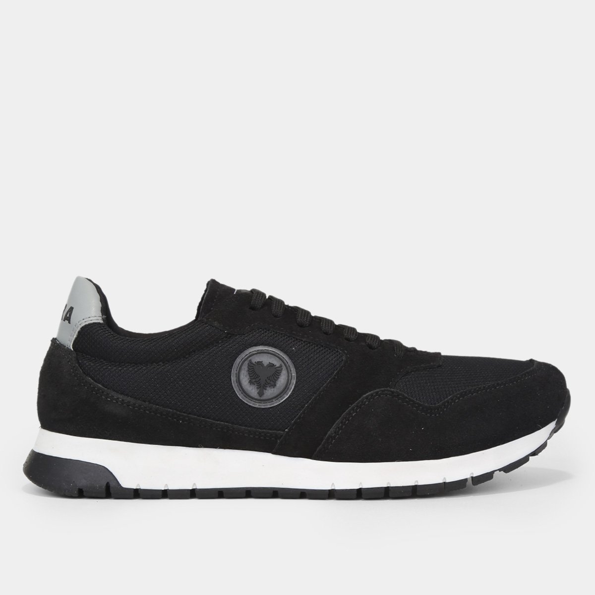 Sapatênis Cavalera Eagle Circle Masculino - Preto+Prata Menor preço em Sapatênis Cavalera Eagle Circle Masculino - Preto+Prata