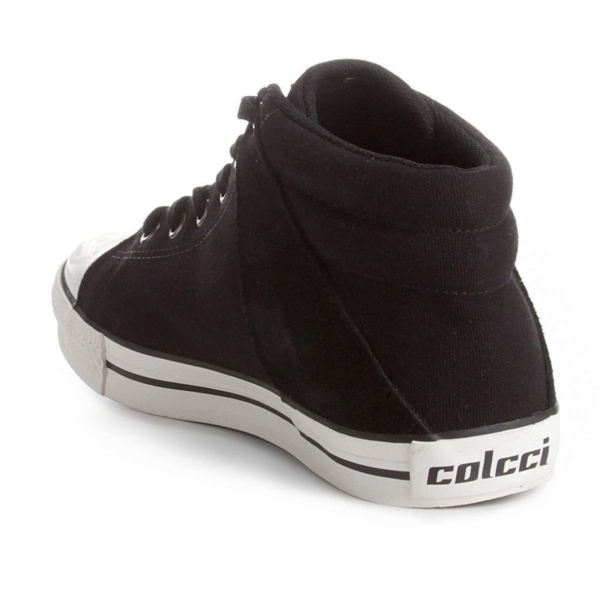 sapatênis colcci recortes preto
