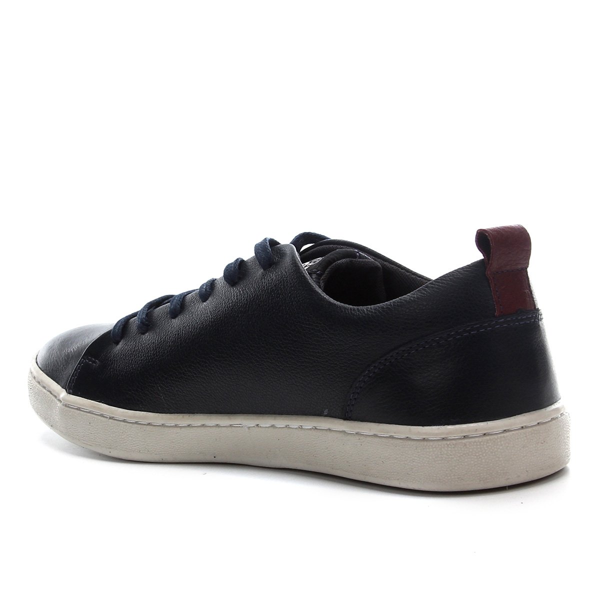 Sapatênis Couro Cavalera Frank Masculino - Marinho | Zattini