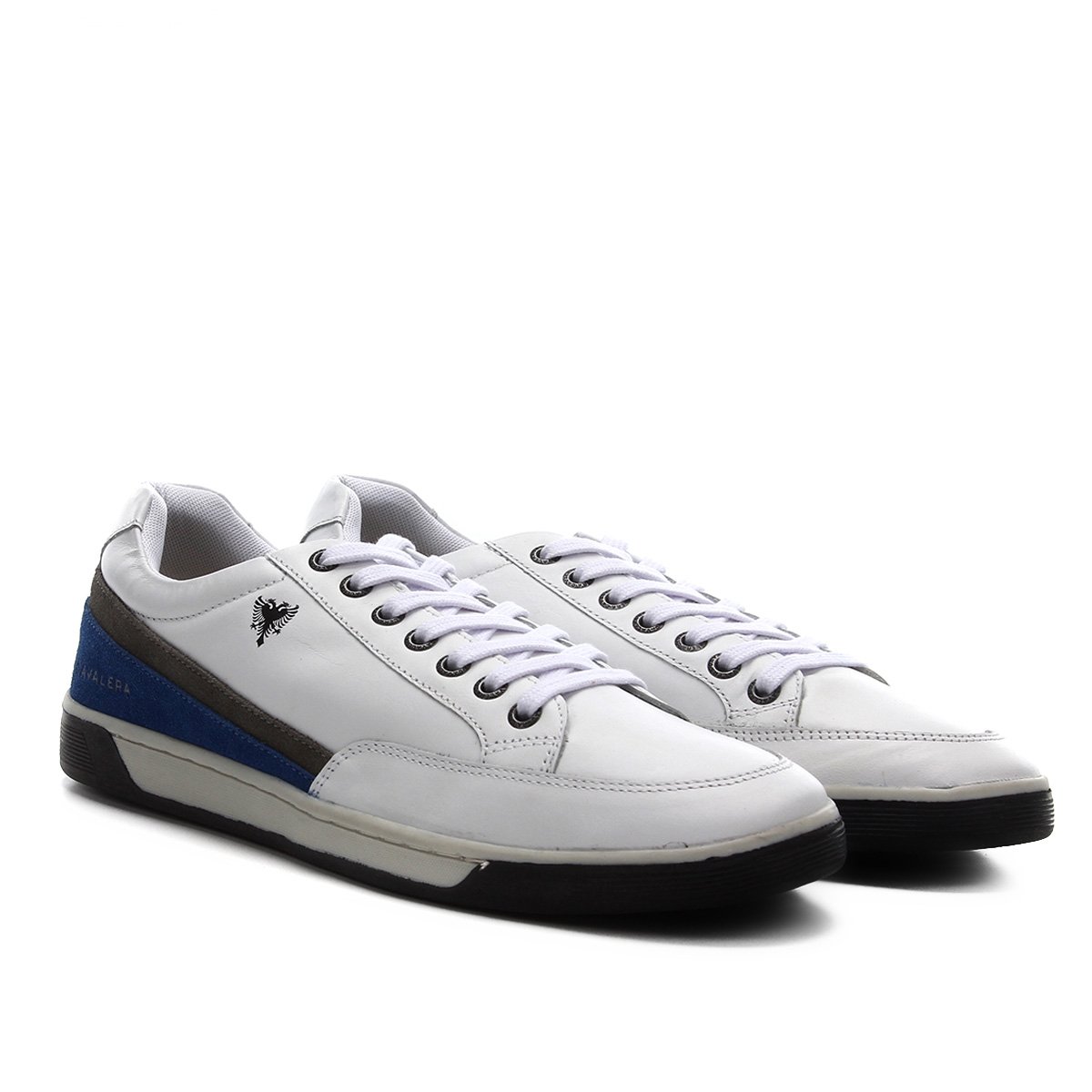 Sapatênis Couro Cavalera Nick Masculino - Branco Menor preço em Sapatênis Couro Cavalera Nick Masculino - Branco