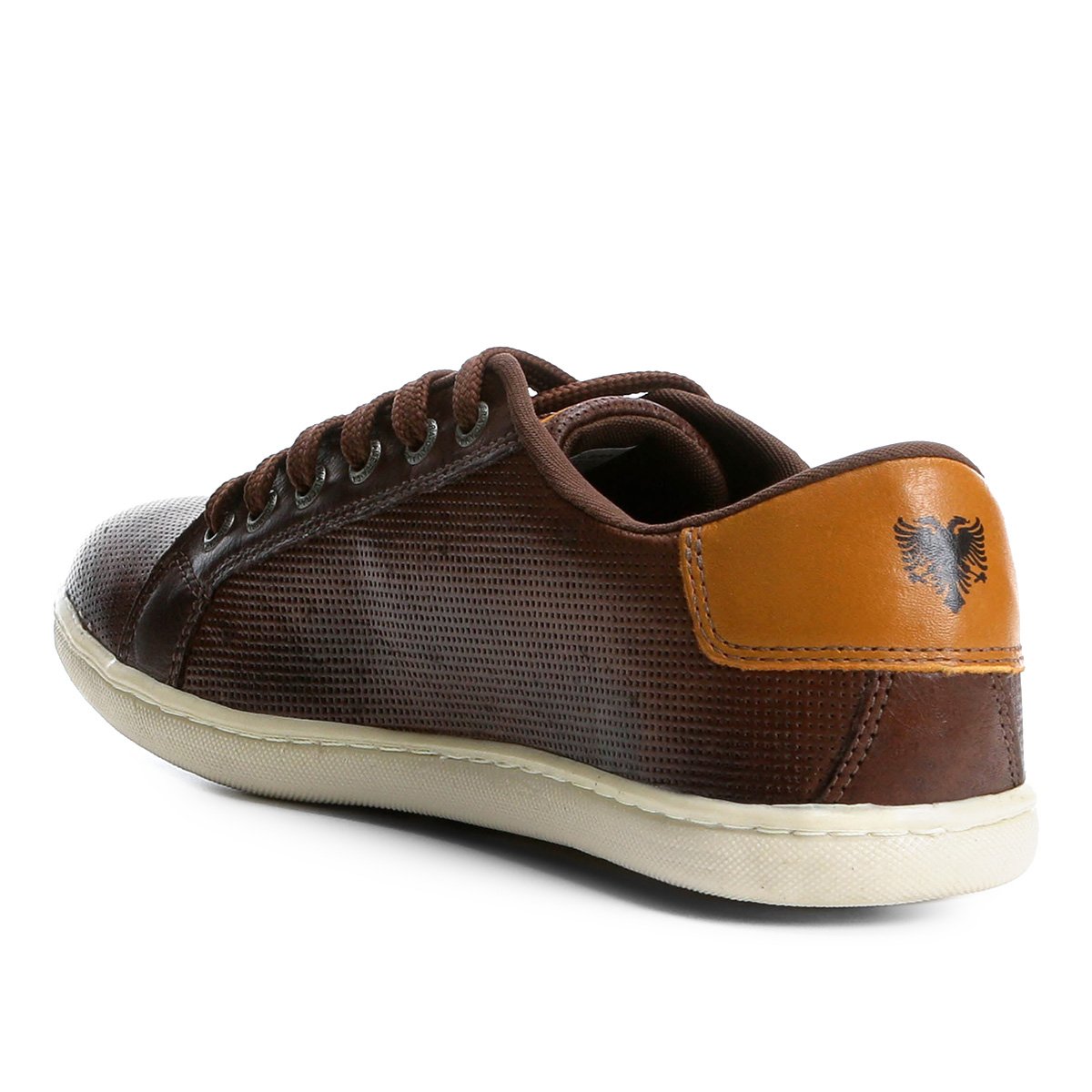 sapatênis couro cavalera perfuros masculino