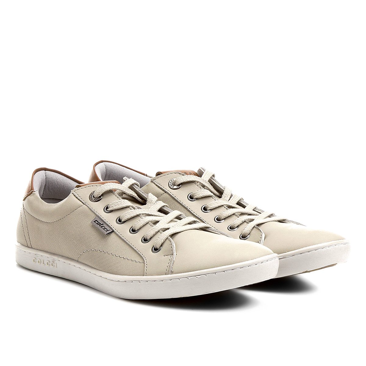 Sapatênis Couro Colcci Carlos Masculino - Off White | Zattini