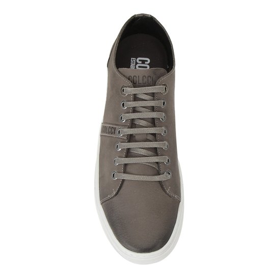 Sapatênis Couro Colcci Masculino - Cinza