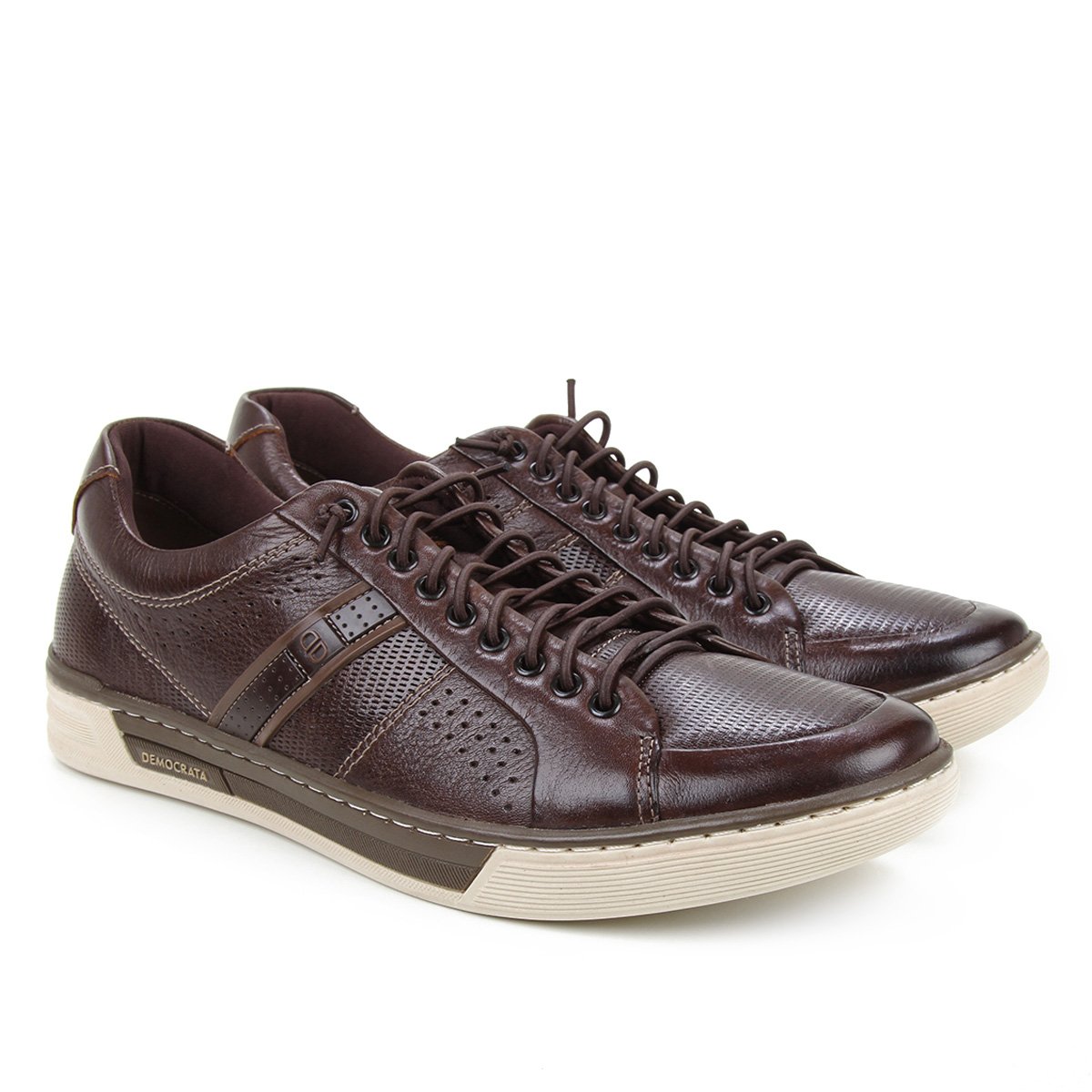 Sapatênis Couro Democrata Blend Masculino - Café é ruim? Sapatênis Couro Democrata Blend Masculino - Café é boa?