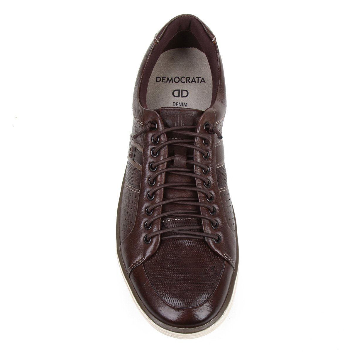 Sapatênis Couro Democrata 265102 Masculino Preto - Scarpan