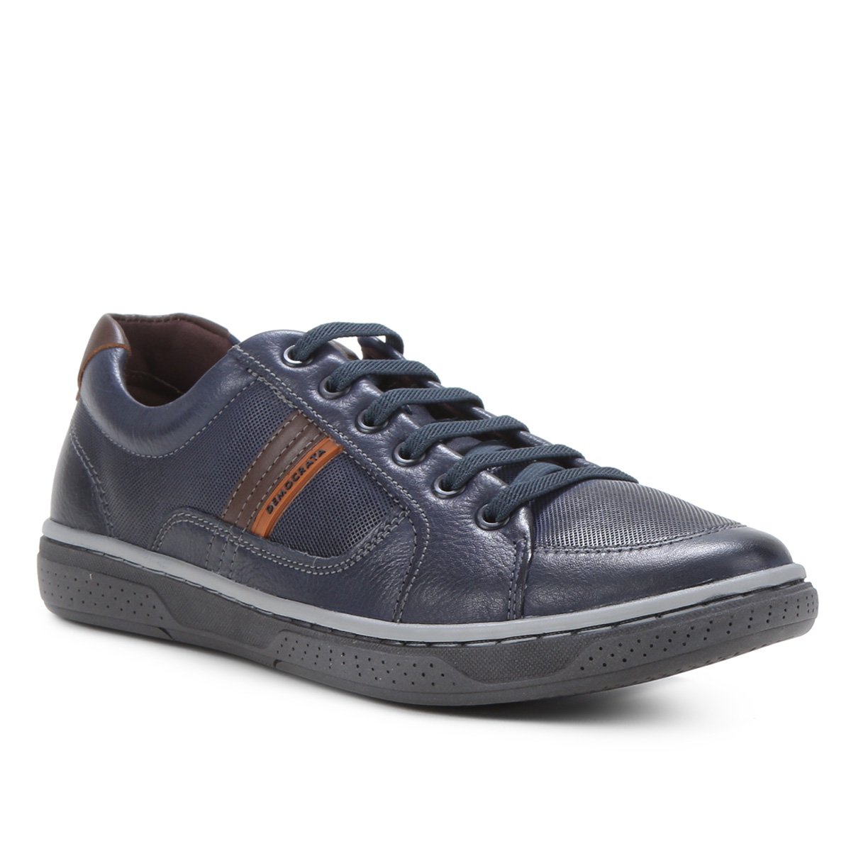 Sapatênis Couro Democrata Board Masculino - Marinho | Zattini