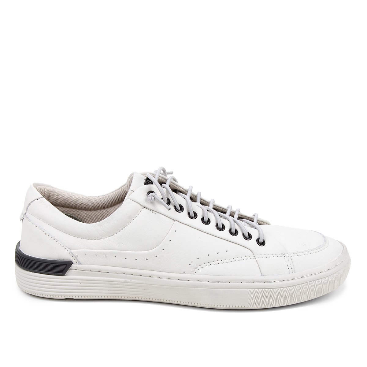 Sapatênis Couro Democrata Hold Masculino - Off White | Zattini