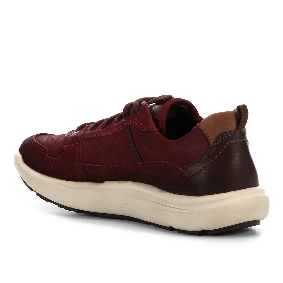 Sapatênis Couro Ferricelli Stonic Masculino - Vinho | Zattini