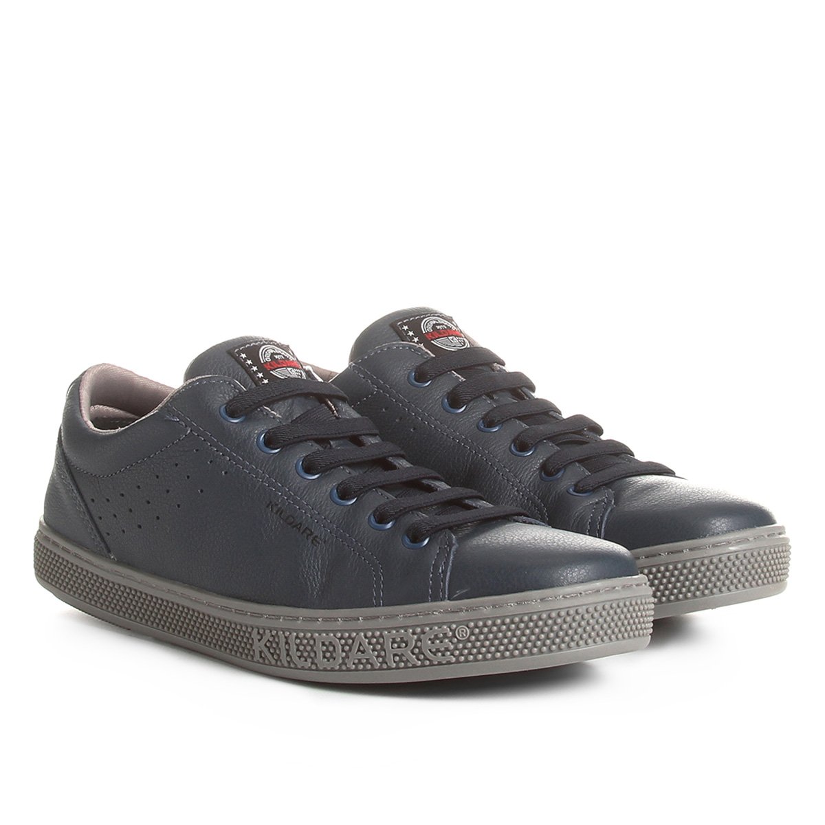 Sapatênis Couro Kildare Capri Masculino - Azul Menor preço em Sapatênis Couro Kildare Capri Masculino - Azul