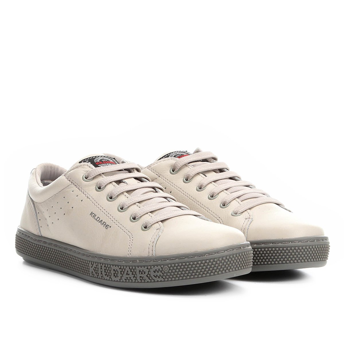 Sapatênis Couro Kildare Capri Masculino - Branco Menor preço em Sapatênis Couro Kildare Capri Masculino - Branco