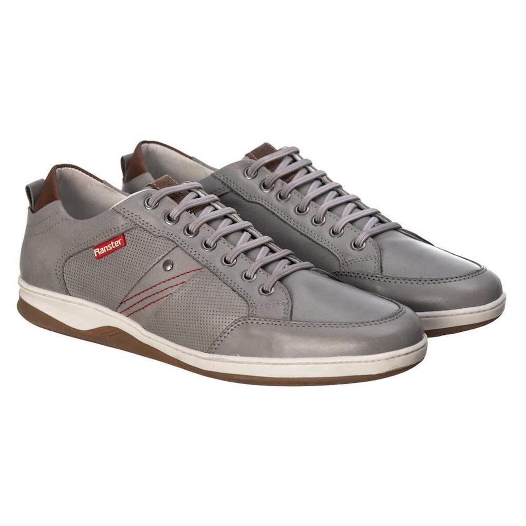 Sapatênis Couro Masculino Cadarço Casual Conforto Elegante