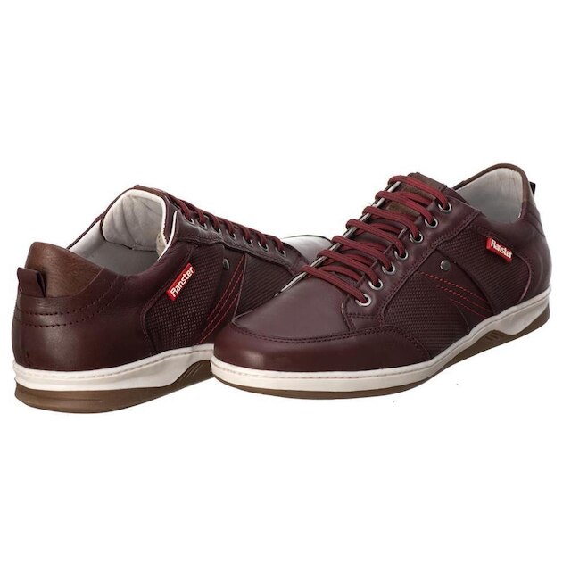 Sapatênis Couro Masculino Cadarço Casual Conforto Elegante