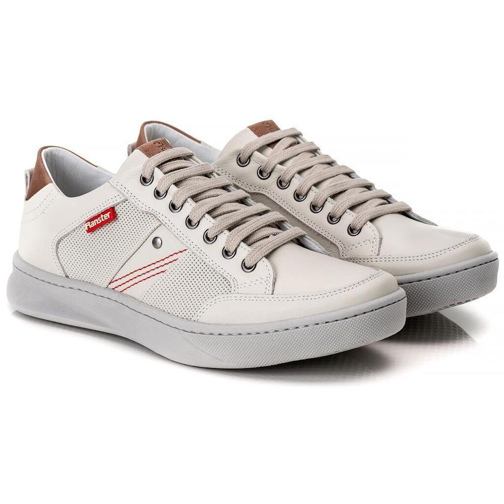 Sapatênis Couro Masculino Cadarço Estilo Casual Conforto