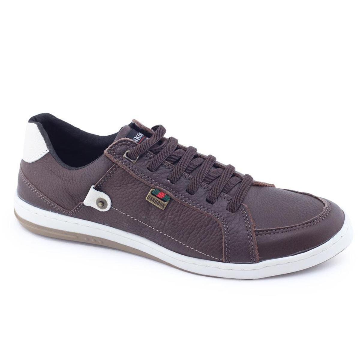 Sapatênis Couro Natural Masculino 25248 Hankook Urban Style Menor preço em Sapatênis Couro Natural Masculino 25248 Hankook Urban Style