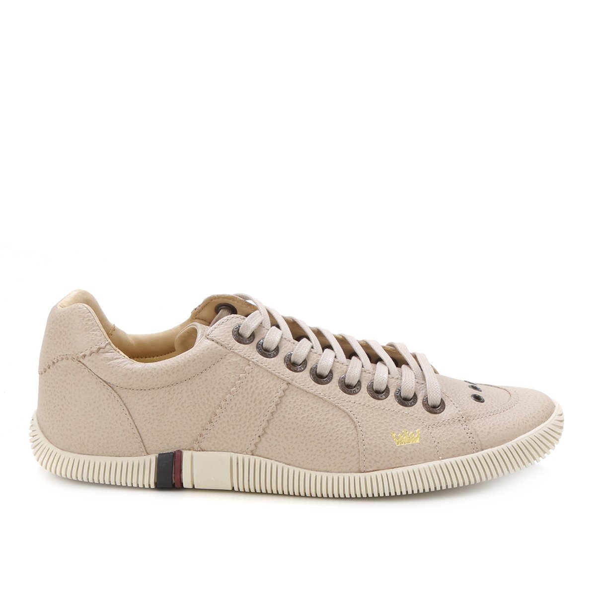 Sapatênis Couro Osklen Riva Texture Masculino - Nude Menor preço em Sapatênis Couro Osklen Riva Texture Masculino - Nude