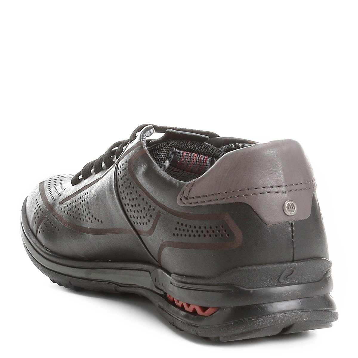 Sapatênis Couro Pegada Conforto Cadarço Elástico Masculino - Preto | Zattini