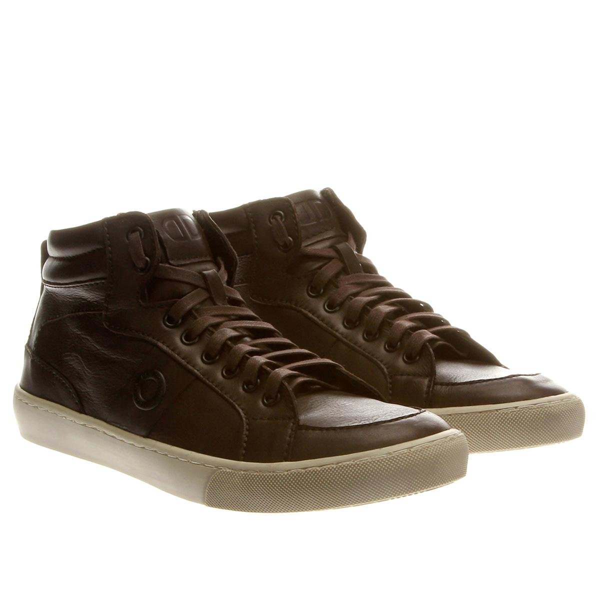 Sapatênis Democrata Drop Cano Alto - Café | Zattini