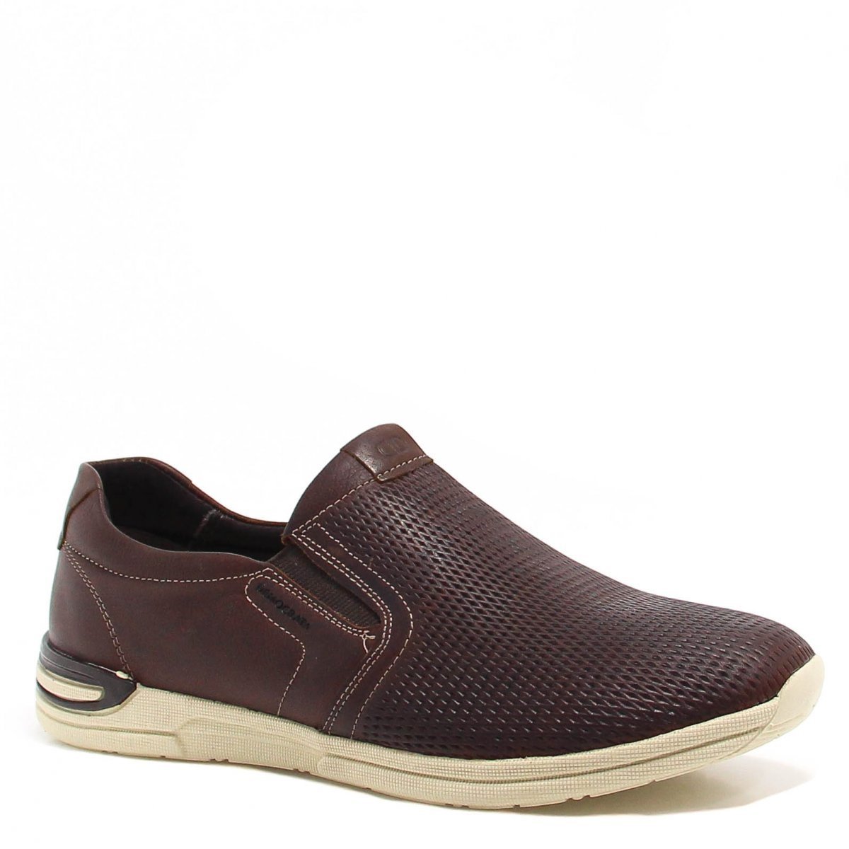 sapatênis couro democrata jump marrom