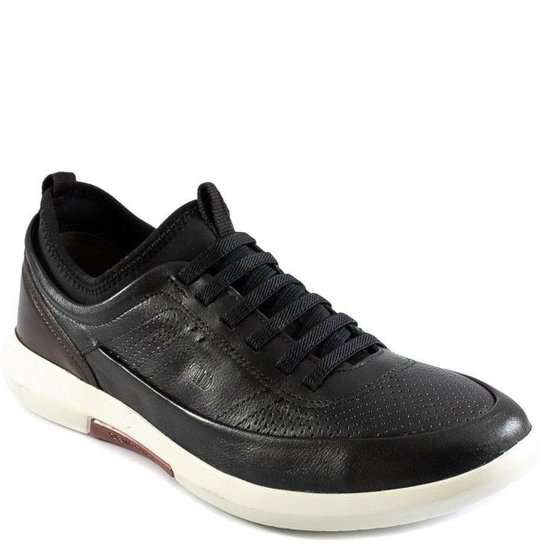 Sapatênis Denim Joy Light Democrata 245101 Masculino - Preto