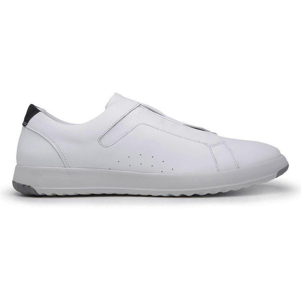 Sapatenis Elastico Centuria Em Couro Branco