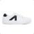 Sapatenis Feminino com Atacador em Elástico Calce Fácil - Branco+Preto