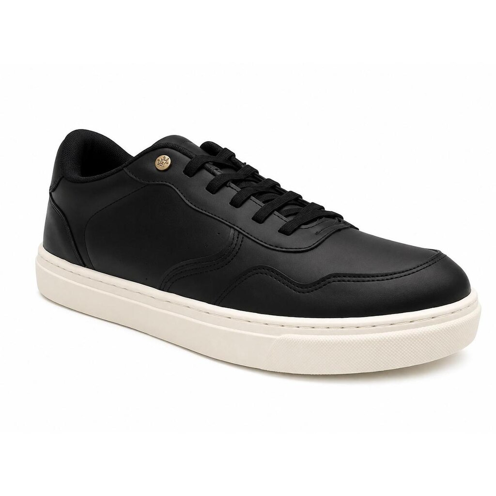Sapatênis GDV Masculino Couro Preto Conforto Urbano - 48
